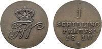 Brandenburg-Preußen Cu Schilling 1810 A Friedrich Wilhelm III. 1797-1840 VF-EF