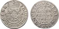 Brandenburg-Preußen 1/12 Taler 1687 IE Magdeburg Friedrich Wilhelm 1640-1688 VF+