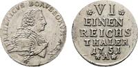 Brandenburg-Preu&szlig;en 1/6 Taler 1751 A, Berlin Friedrich II. 1740-1786 Kl.... 144.34 US$  +  57.74 US$ shipping