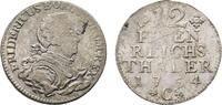 Brandenburg-Preußen 1/12 Taler 1754 C, Kleve Friedrich II. 1740-1786 Kl. Prägeschwäche, VF