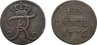Brandenburg-Preu&szlig;en Gr&ouml;schel 1776 B, Breslau Friedrich II. 1740-1786 Seh... 40.41 US$  +  57.74 US$ shipping