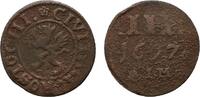 Mecklenburg-Rostock, Stadt Cu 3 Pfennig 1697 IM Etwas korrodiert. Sehr s... 51.96 US$  +  57.74 US$ shipping