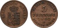 Anhalt-Dessau Cu 3 Pfennig Leopold Friedrich 1817-1871 -