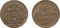 Bayern Cu Heller 1855 Maximilian II. 1848-1864 VF-EF