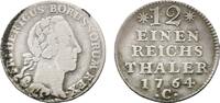 Brandenburg-Preußen 1/12 Taler 1764 C, Kleve Friedrich II. 1740-1786 VF-