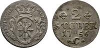 Brandenburg-Preu&szlig;en 2 St&uuml;ber 1756 C, Kleve Friedrich II. 1740-1786 Sehr ... 34.64 US$  +  57.74 US$ shipping
