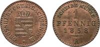 Sachsen-Weimar-Eisenach Cu Pfennig 1858 A Carl Alexander 1853-1901 Sehr ... 23.09 US$  +  57.74 US$ shipping
