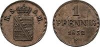 Sachsen-Albertinische Linie Cu Pfennig 1852 F Friedrich August II. 1836-... 23.09 US$  +  57.74 US$ shipping