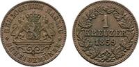 Nassau Cu Kreuzer 1859 Adolph 1839-1866 Fast vorz&uuml;glich 17.32 US$  +  57.74 US$ shipping