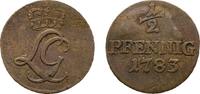 Schwarzburg-Rudolstadt Cu 1/2 Pfennig 1783 Saalfeld Ludwig G&uuml;nther II. 1... 23.09 US$  +  57.74 US$ shipping