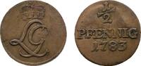 Schwarzburg-Rudolstadt Cu 1/2 Pfennig 1783 Saalfeld Ludwig G&uuml;nther II. 1... 23.09 US$  +  57.74 US$ shipping