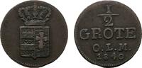 Oldenburg Cu 1/2 Grote 1840 Paul Friedrich August 1829-1853 Sehr sch&ouml;n 23.09 US$  +  57.74 US$ shipping