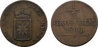 Waldeck Cu 1/2 Groschen 1809 FW Arolsen Friedrich 1763-1812 Kl. Schr&ouml;tli... 51.96 US$  +  57.74 US$ shipping