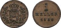 Bayern Cu Heller 1855 Maximilian II. 1848-1864 VF