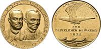 Luftfahrt Vergoldete Bronzemedaille -