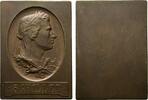 Personenmedaillen Bronzeplakette Schiller, Friedrich von *1759 Marbach/Württemberg, +1805 Weimar, deutscher Dichter -