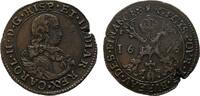 Niederlande-Brüssel, Stadt Cu Rechenpfennig Karl II 1665-1700 -
