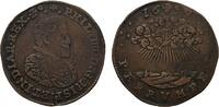 Niederlande-Brüssel, Stadt Cu Rechenpfennig Philipp IV. 1621-1665 -
