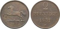 Braunschweig-Wolfenbüttel Cu 2 Pfennig Wilhelm 1831-1884 -