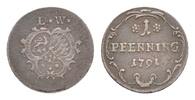 Löwenstein-Wertheim-Rochefort Cu Pfennig Gemeinschaftsprägungen mit Virneburg ab 1767 -