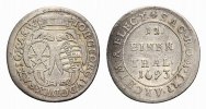 Sachsen-Albertinische Linie 1/12 Taler Johann Georg IV. 1691-1694 -