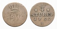 Brandenburg-Preußen Cu 1/4 Stüber Friedrich Wilhelm III. 1797-1840 -