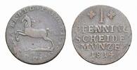 Braunschweig-Wolfenbüttel Cu Pfennig Friedrich Wilhelm 1806-1815 -