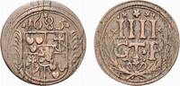 Bentheim-Tecklenburg-Rheda Cu 4 Pfennig Johann Adolph 1674-1700 -