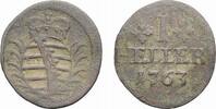 Sachsen-Hildburghausen Cu Heller Ernst Friedrich Karl 1745-1780 -