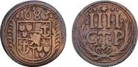 Bentheim-Tecklenburg-Rheda Cu 4 Pfennig Johann Adolph 1674-1700 -