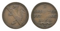 Bamberg, Bistum Cu Leichter Pfennig Adam Friedrich von Seinsheim 1757-1779 -