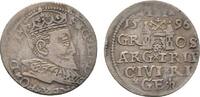 Baltikum-Riga, Stadt 3 Gröscher Sigismund III. von Polen 1587-1632 -