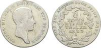 Brandenburg-Preußen 1/6 Taler Friedrich Wilhelm III. 1797-1840 -