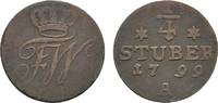 Brandenburg-Preußen Cu 1/4 Stüber Friedrich Wilhelm III. 1797-1840 -