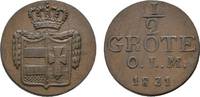 Oldenburg Cu 1/2 Grote Paul Friedrich August 1829-1853 -