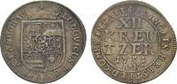 Hessen-Darmstadt Zeitgenössische Fälschung des 12 Kreuzer Ludwig VIII. 1739-1768 -