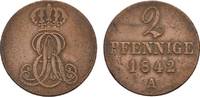 Braunschweig-Calenberg-Hannover Cu 2 Pfennig Ernst August 1837-1851 -