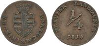 Sachsen-Meiningen Cu 1/4 Kreuzer Bernhard Erich Freund 1803-1866 -