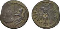 Kempten, Abtei Kipper Cu Kreuzer Johann Eucharius von Wolffurt 1616-1631 -