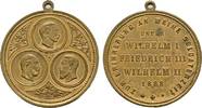 Brandenburg-Preußen Tragbare Bronzemedaille Wilhelm II. 1888-1918 -