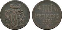 Trier, Erzbistum Cu 4 Pfennig Johann Philipp von Walderdorff 1756-1768 -