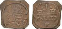 Sachsen-Hildburghausen Cu Heller Klippe Ernst Friedrich Karl 1745-1780 -