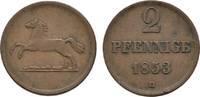 Braunschweig-Wolfenbüttel Cu 2 Pfennig Wilhelm 1831-1884 -