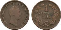 Baden-Durlach Cu Kreuzer Leopold 1830-1852 -