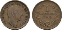 Baden-Durlach Cu Kreuzer Leopold 1830-1852 -
