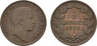 Baden-Durlach Cu 1/2 Kreuzer Friedrich I. 1852-1907
