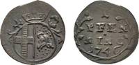 Fulda, Bistum Pfennig Amandus von Buseck 1737-1756