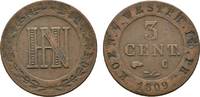 Westfalen, Königreich Cu 3 Centimes Hieronymus Napoleon 1807-1813 -