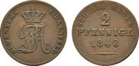 Oldenburg Cu 2 Pfennig Paul Friedrich August 1829-1853 -