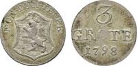 Jever, Herrschaft Friederike Auguste Sophie 1793-1807 3 Grote 1798 Silberhütte Sehr schön - vorzüglich